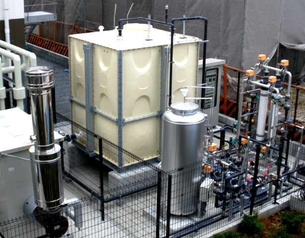 高度な膜処理技術を用いた水処理設備